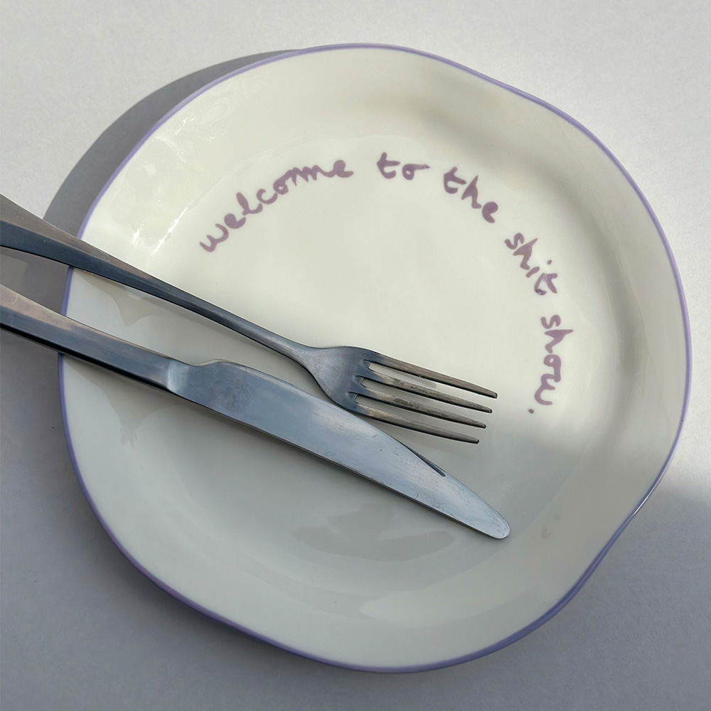 【英國 MÆGEN】陶瓷主題餐盤-紫, , large