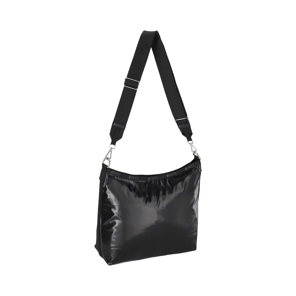 |快速出貨|Lesportsac MEDIUM ZIP SHOULDER 中型拉鍊肩背包 送禮推薦-閃耀黑, , large