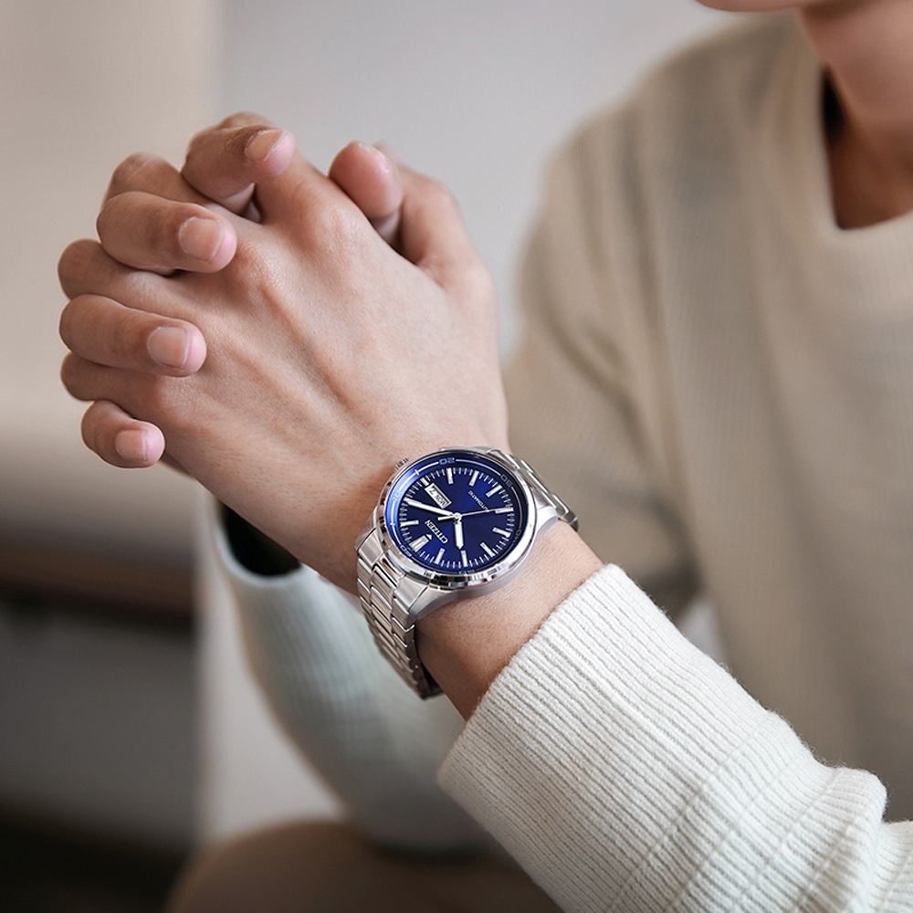 CITIZEN 星辰 限量 Day-Date 日曆機械錶 NH8400-87L, , large