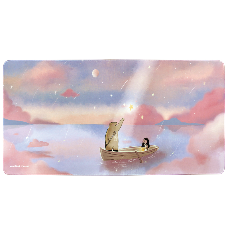 [九越]咻咻熊軟式大滑鼠墊-流星款, , large