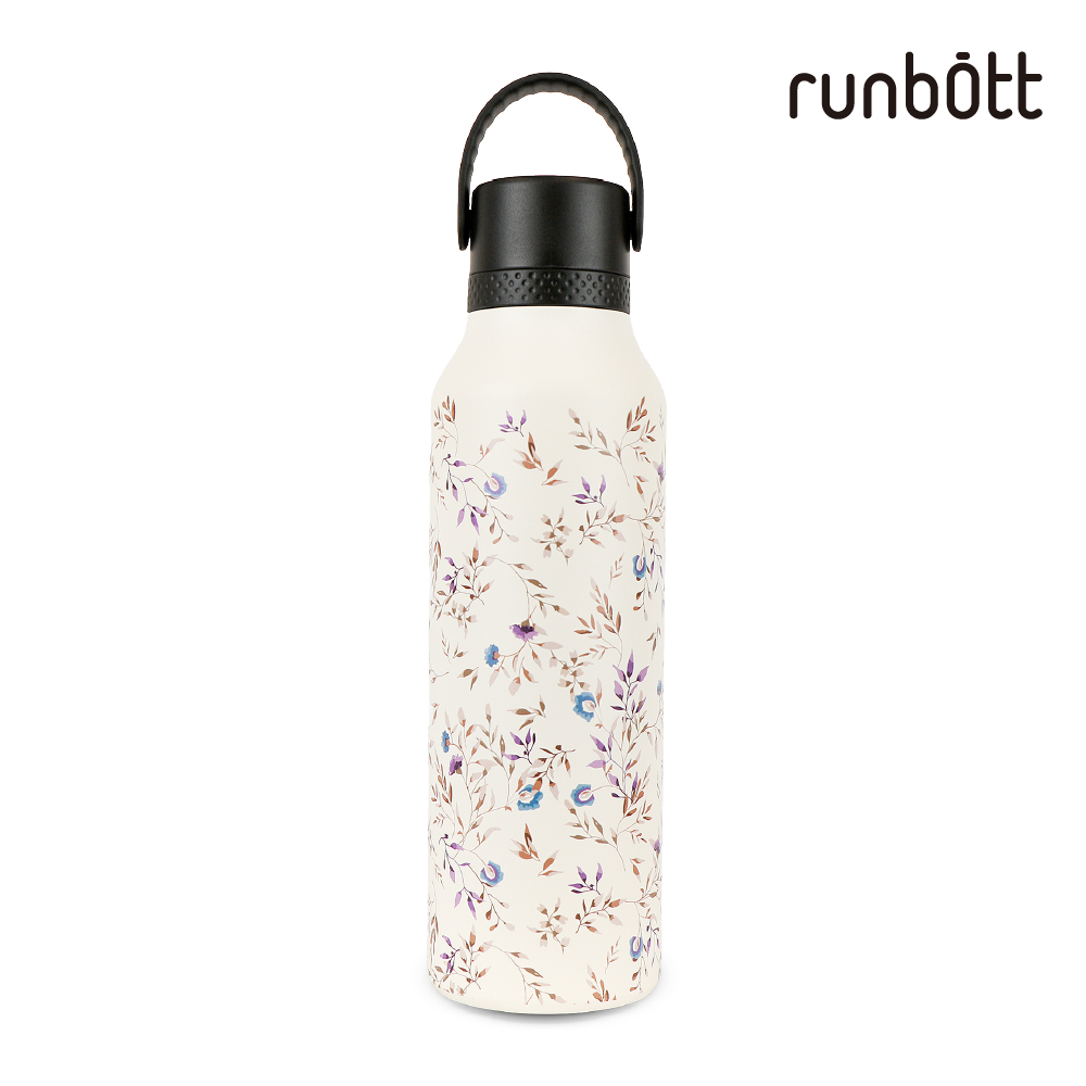 【runbott】Mii 輕量陶瓷保溫瓶600ml_春野花園_贈圓筒包裝盒