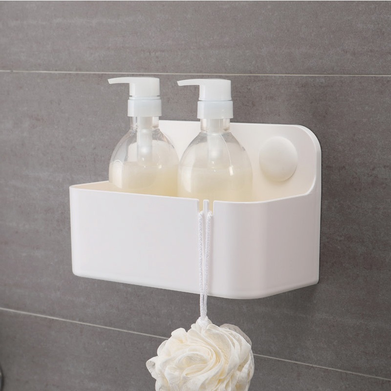 【收納精靈】RT-A8008 大置物盒 居家浴室 收納盒 內附無痕膠片-白色, , large