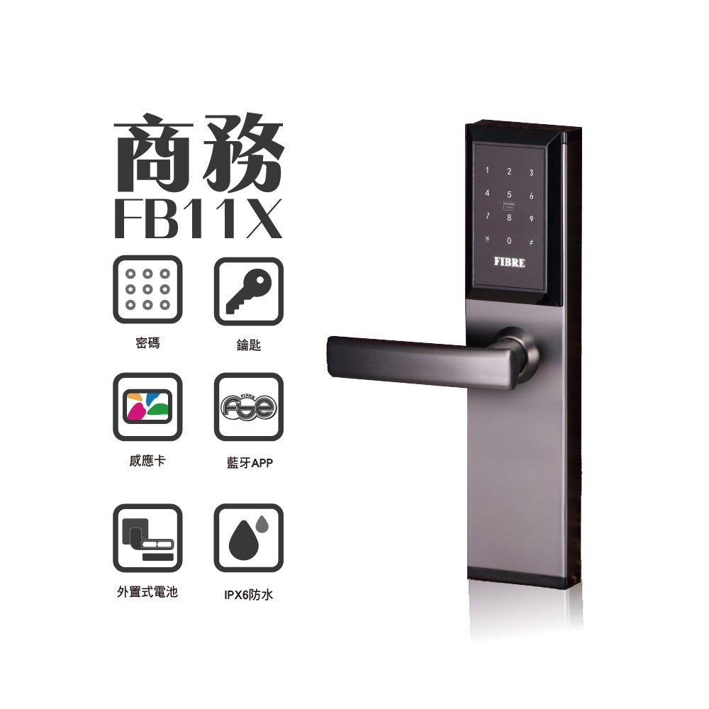 【FIBREKEY FB11X LOCKCASE】APP/CARD/PASSCODE/KEY SMART LOCK | APPLICABLE TO RENTALS