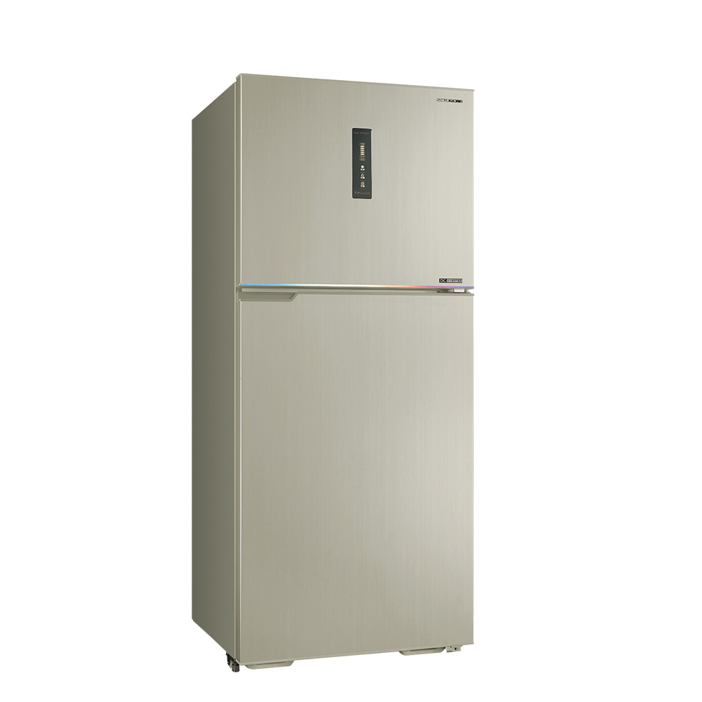 SANLUX Taiwan Sanyo 606L Double Door Inverter Refrigerator SR-V612B, , large