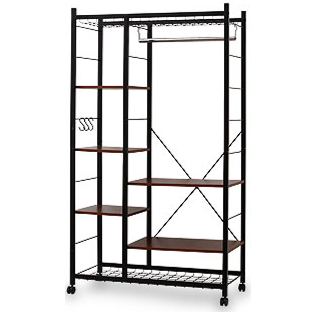 《C&B》Justice移動式置物衣櫥架-寬93cm(台灣生產), , large