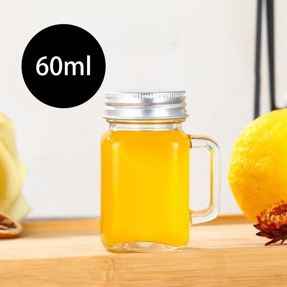 迷你梅森杯玻璃分裝瓶【40ml/60ml/120ml】 迷你分裝瓶 迷你玻璃瓶 40ml 60ml 120ml 梅森杯 玻璃分裝瓶 濃縮咖啡杯 香料罐 醬料杯 堅果罐 一口杯, , large