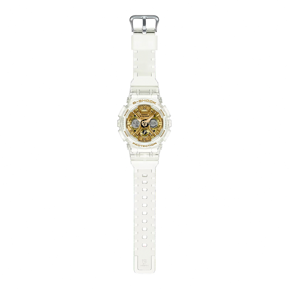 CASIO 卡西歐 G-SHOCK ITZY 留真配戴款 清透金屬感女錶手錶 GMA-S120SG-7A, , large