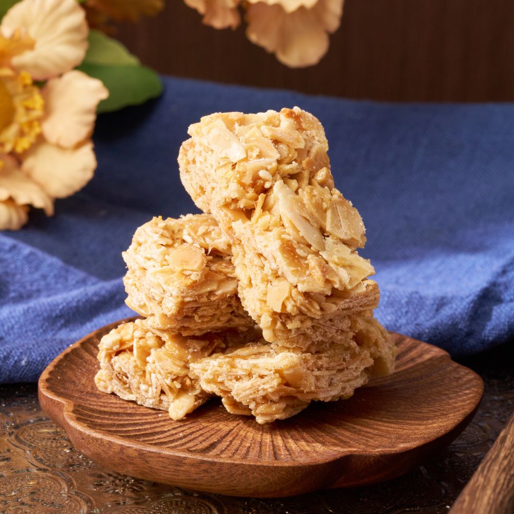 Almond Brittle 3-Pack + 1 Bonus Pack | Low Sugar Handmade Taiwan Gift【ChouChou Enterprise】, , large