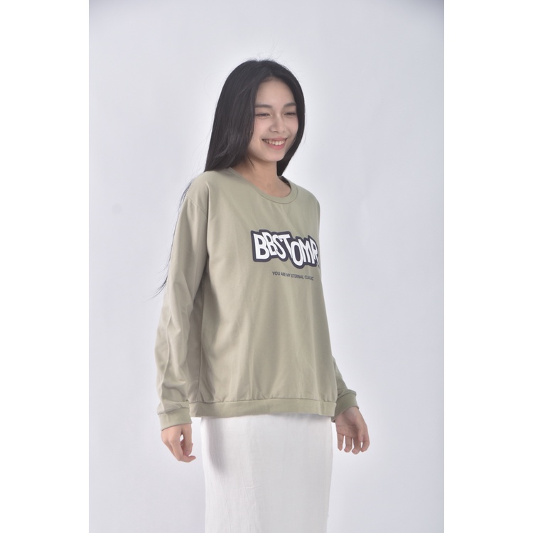 (L) kuen dian質感綠色長袖上衣二手衣, , large