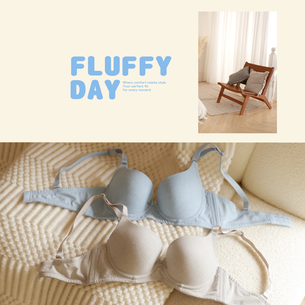 【Clany可蘭霓】雲朵輕甜 抑菌竹炭舒適無痕軟鋼圈BCD內衣 8070-51 泡泡藍, , large
