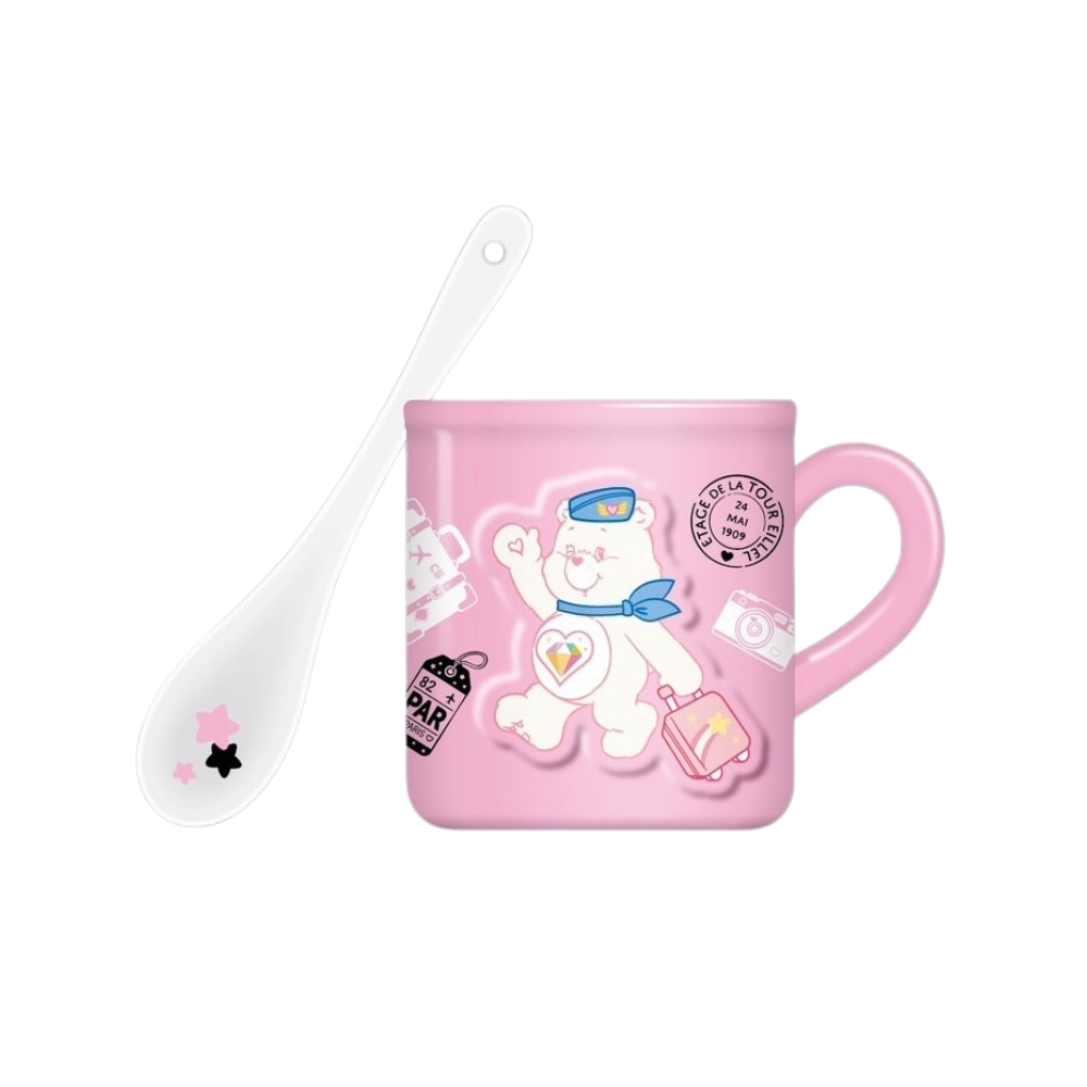 Care Bears mug spoon set-pink, , large