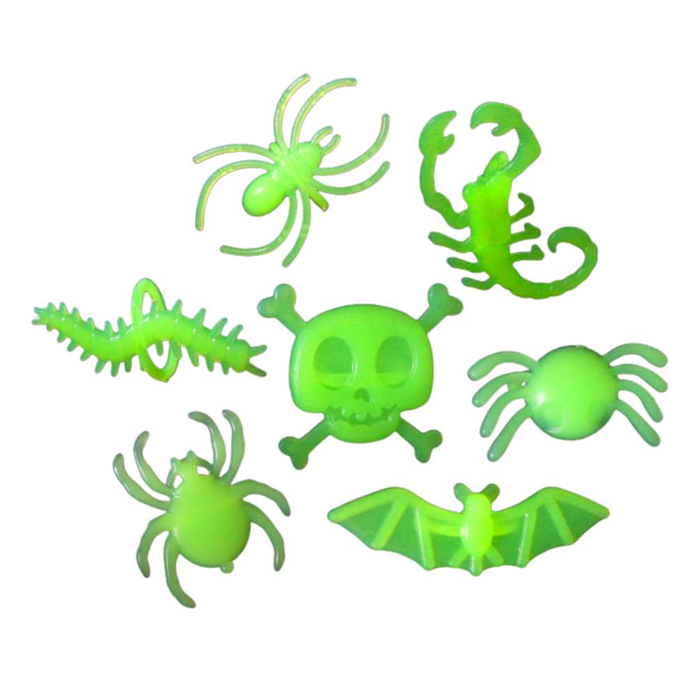 摩達客★萬聖派對裝扮★夜光蜘蛛戒指14入, , large