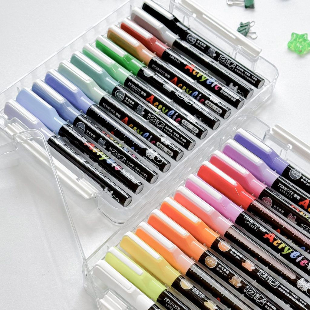 PENROTE筆樂 露咖貓24色直液式丙烯顏料彩繪筆(LPE3131), , large