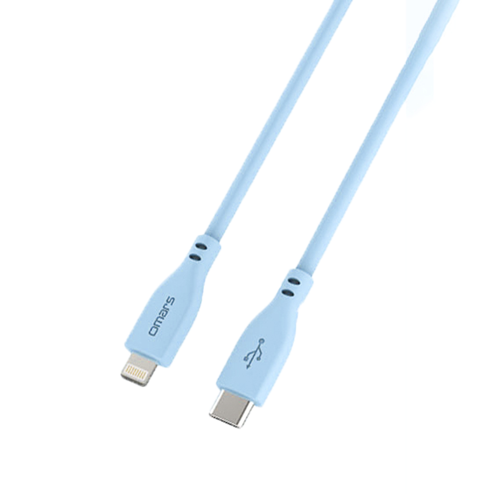 [杰鼎奧拉] omars｜USB-C to Lightning 炫彩快速傳輸充電線｜1m｜PD20W-晴天藍, 晴天藍, large