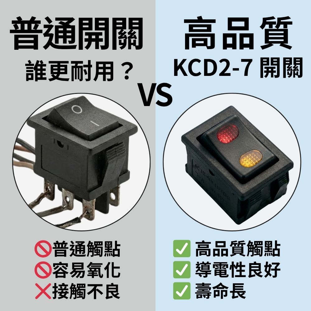車用霧燈開關-KCD2-7兩腳雙字2檔(ON-OFF), , large