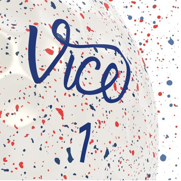 VICE PRO DRIP Golf Balls – 12-Pack | Red & Blue Splatter Edition, , large