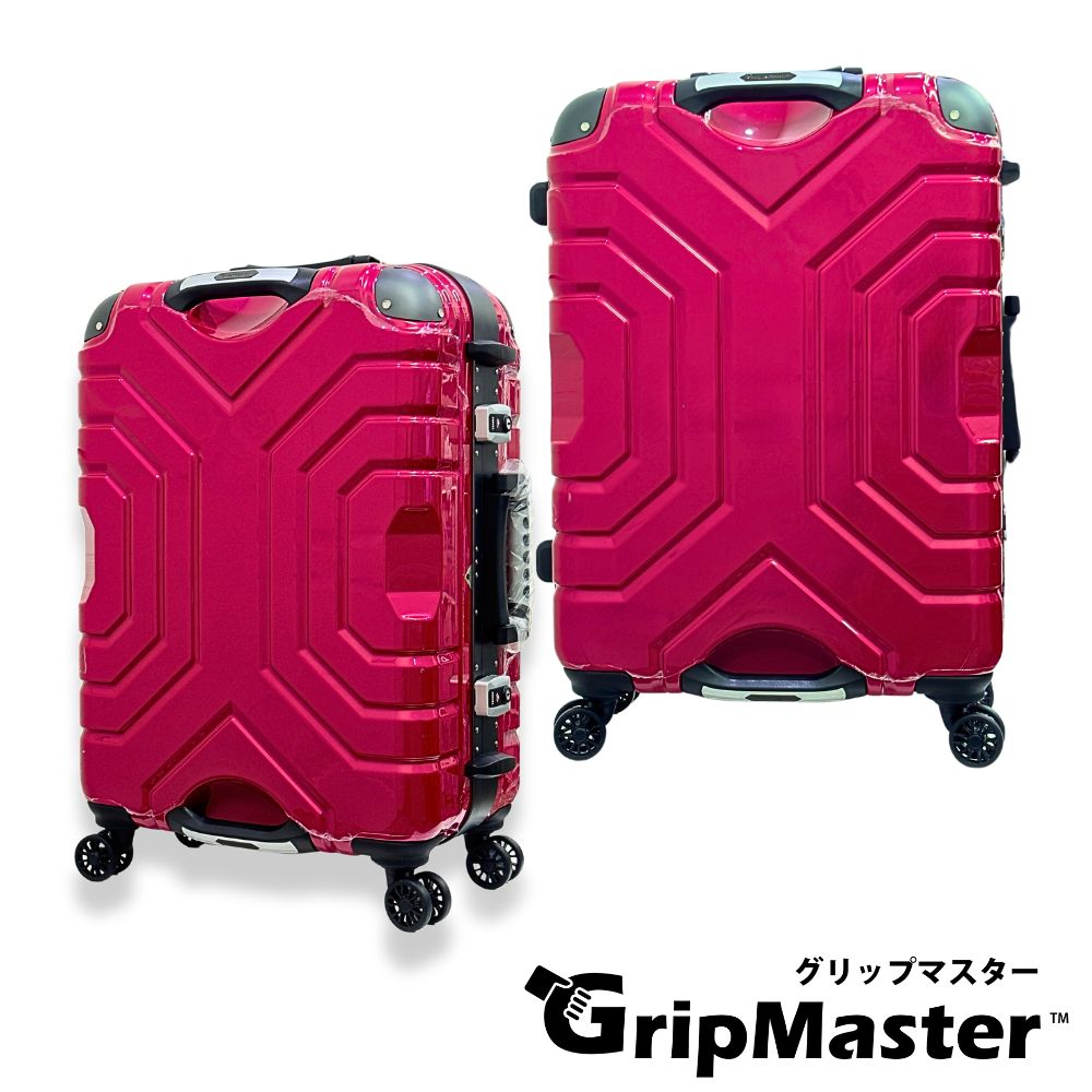 【PANTHEON PLAZA】GripMaster 27吋 MASTER 王者風範 雙把手拉鍊式硬殼行李箱 GM-1330-67 蕃茄紅(鐵灰框), , large