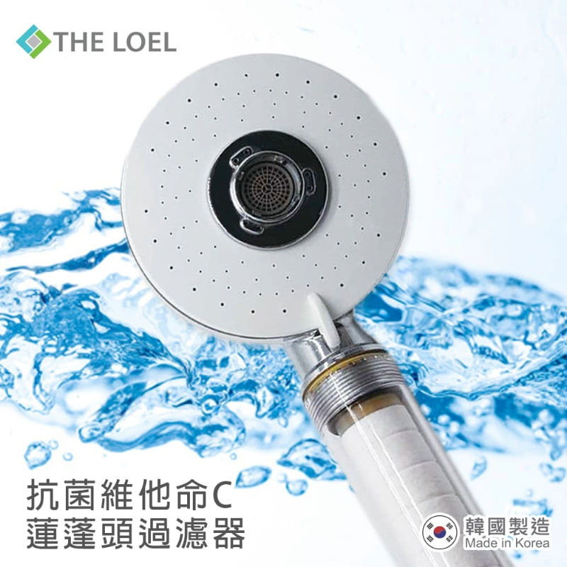 【THE LOEL】韓國製過濾水器系列- TLV100 Plus 抗菌維他命C四模式蓮蓬頭過濾器(濾器x1+抗菌濾芯x1) / 99.9%除菌認證 🎉雙12優惠(12/1~12/14)-買就送 Catchmop 多用途圓形清潔布1入裝, , large