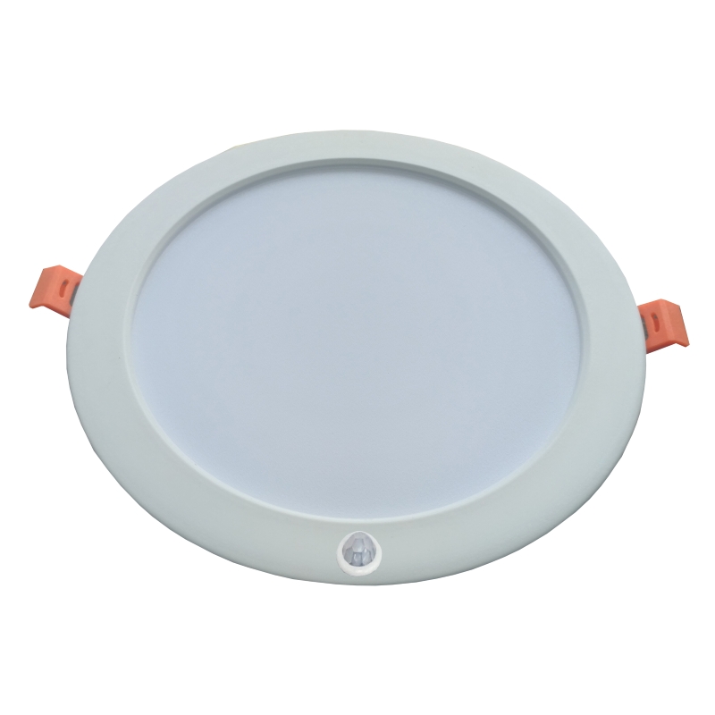 【感應王】CY-607C 20W紅外線感應嵌燈(黃光-全電壓) 可調距離,日夜及時間功能, , large