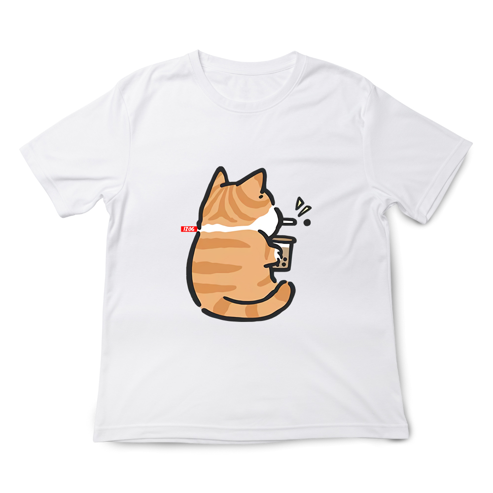 JZ TEE Husky & Cat - Boba Attack Graphic Tee, , large