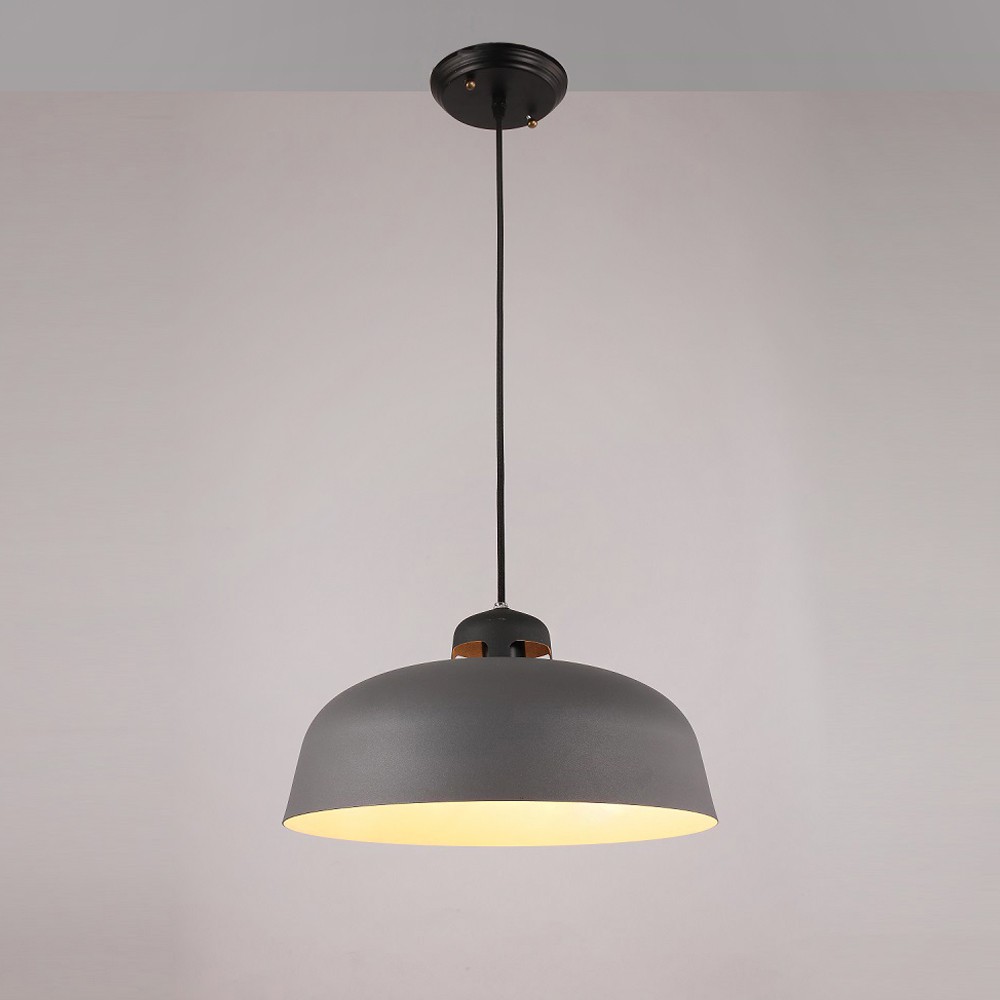 【H&R安室家】 30 x 14cm小號洛克曼吊燈 ZA0137, 白, large