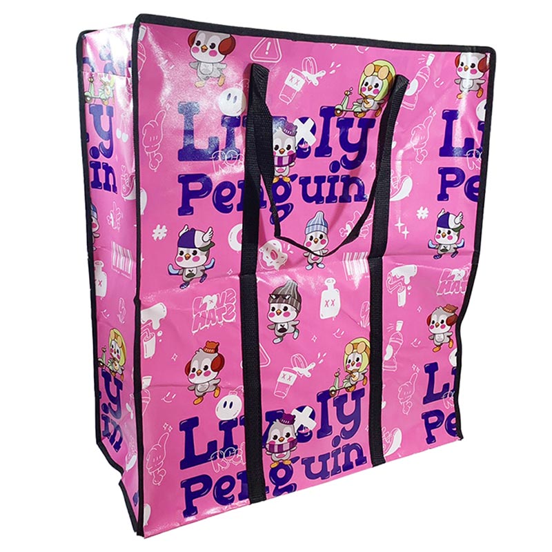 樂企鵝購物收納袋28吋-粉58x65x28cm