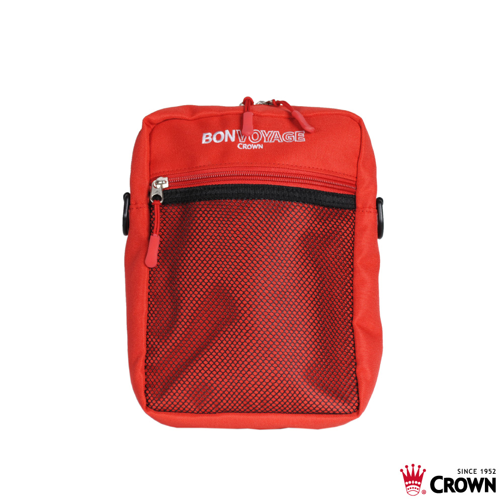 CROWN Messenger Bag-M, 紅色, large