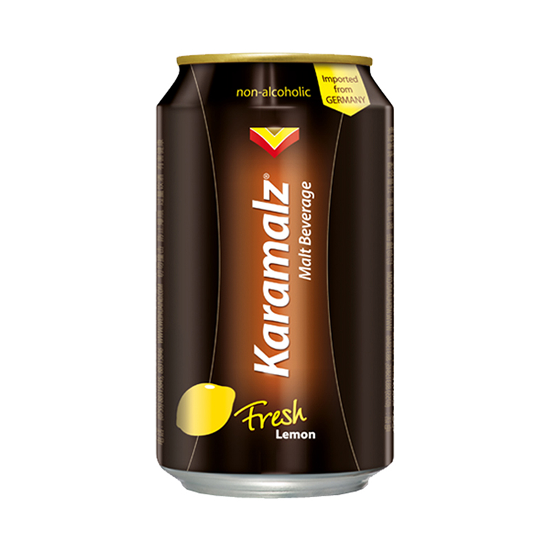 Karamalz Lemon Dark Malt Beverage 330ml, , large