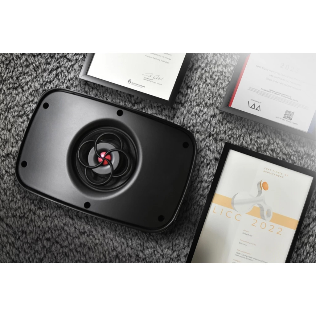 Anaccord雅那歌音響 DC-03-H6 6inch RUBY XSpira IPX66 waterproof desktop wall mount coaxial speakers 1pair, , large