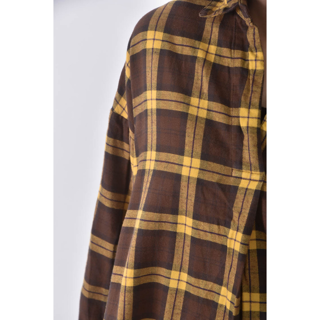 (XL) uniqlo棉質純棉黃色長袖上衣二手衣, , large