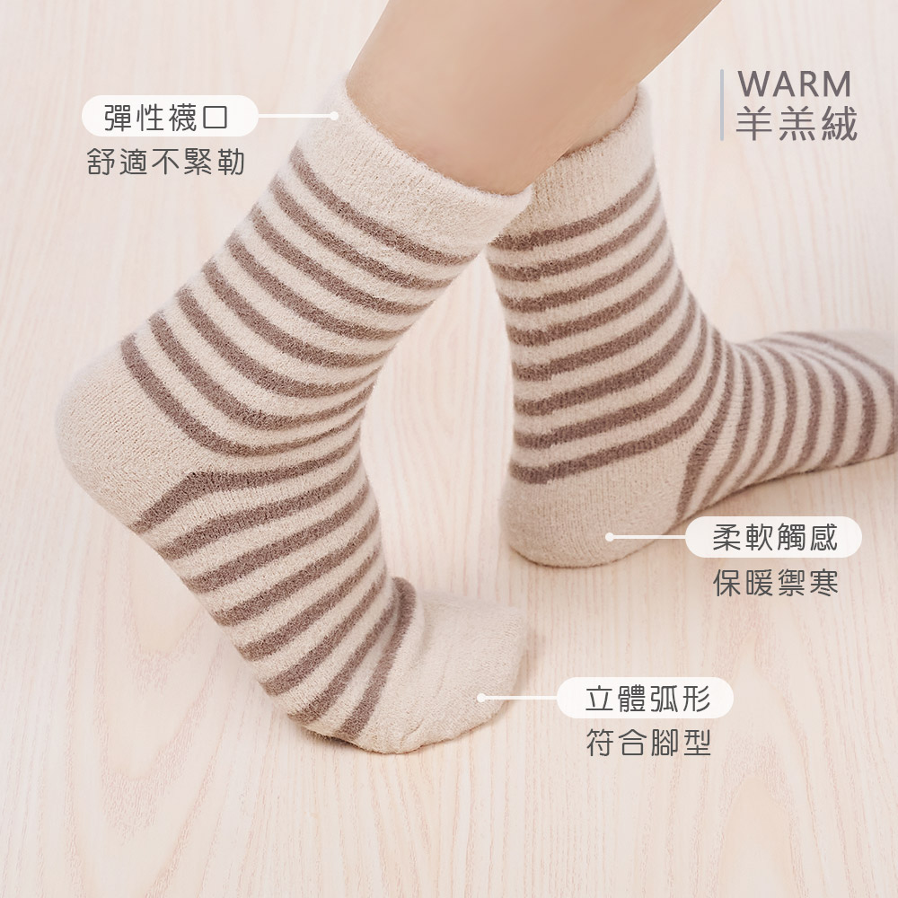 (多款)保暖毛襪 羊羔絨長襪 加絨女襪 女長襪 冬季襪子 保暖襪 AN-B3022N 【旺達棉品】, , large