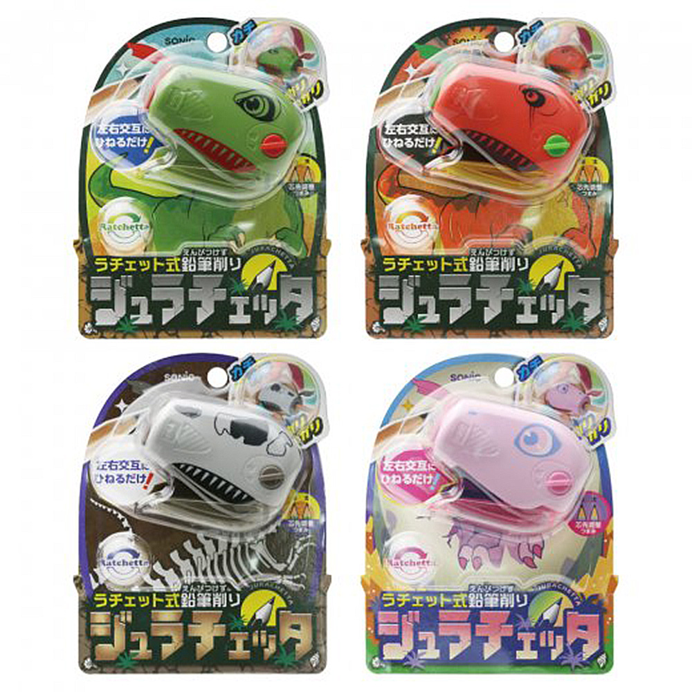 【龍品文創】日本SONIC  EK-3225 恐龍造型筆削一個入-綠, , large