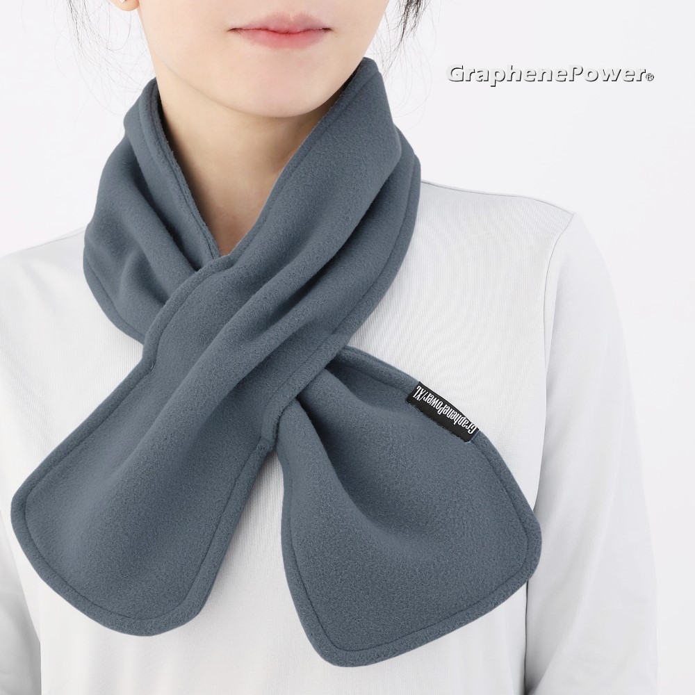 [GraphenePower] 石墨烯輕暖美型脖圍 (炭灰色), , large