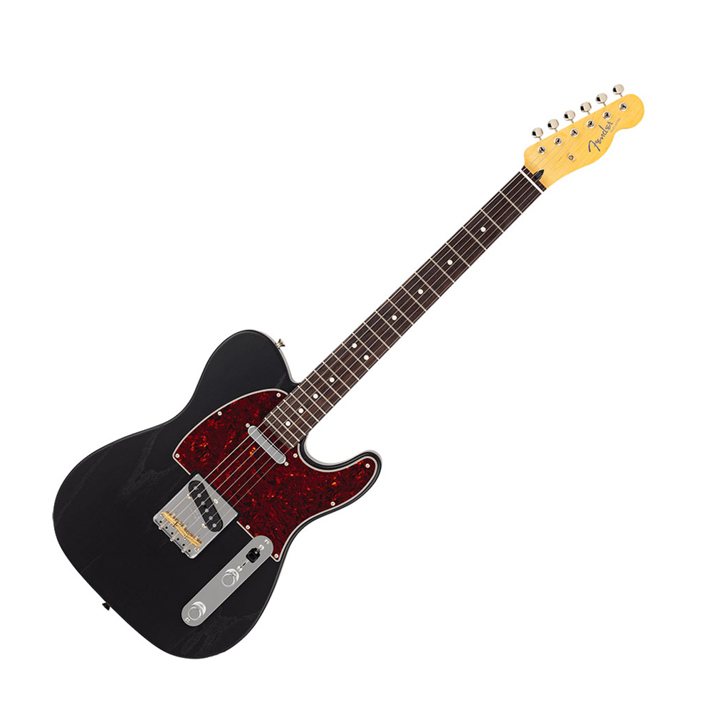 Fender MIJ LTD Hybrid II Tele Raw Ash Rw BLK, , large
