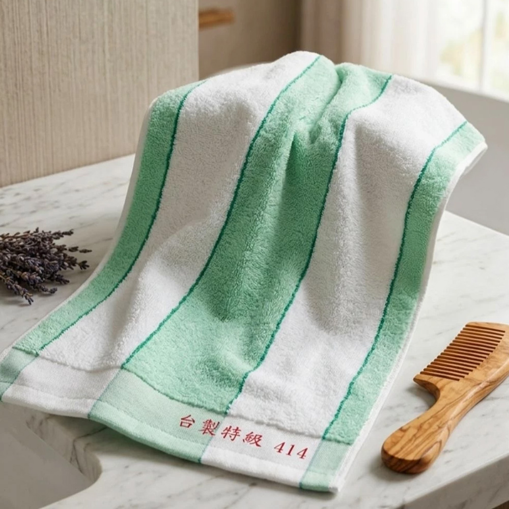 [Kaimei Cotton Industry] 12 in the group, random and excellent, MIT made in Taiwan, 32 taels of special traditional 414 towels, retro two-color towels ~ hot sale, , large
