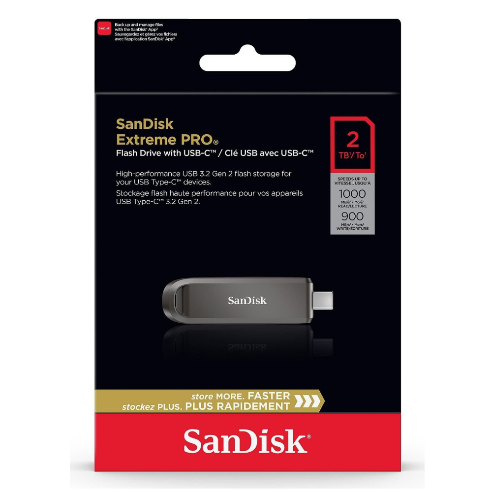 【SanDisk】CZ890 Extreme PRO 2TB USB-C 隨身碟 速度高達 1,000MB/s, , large