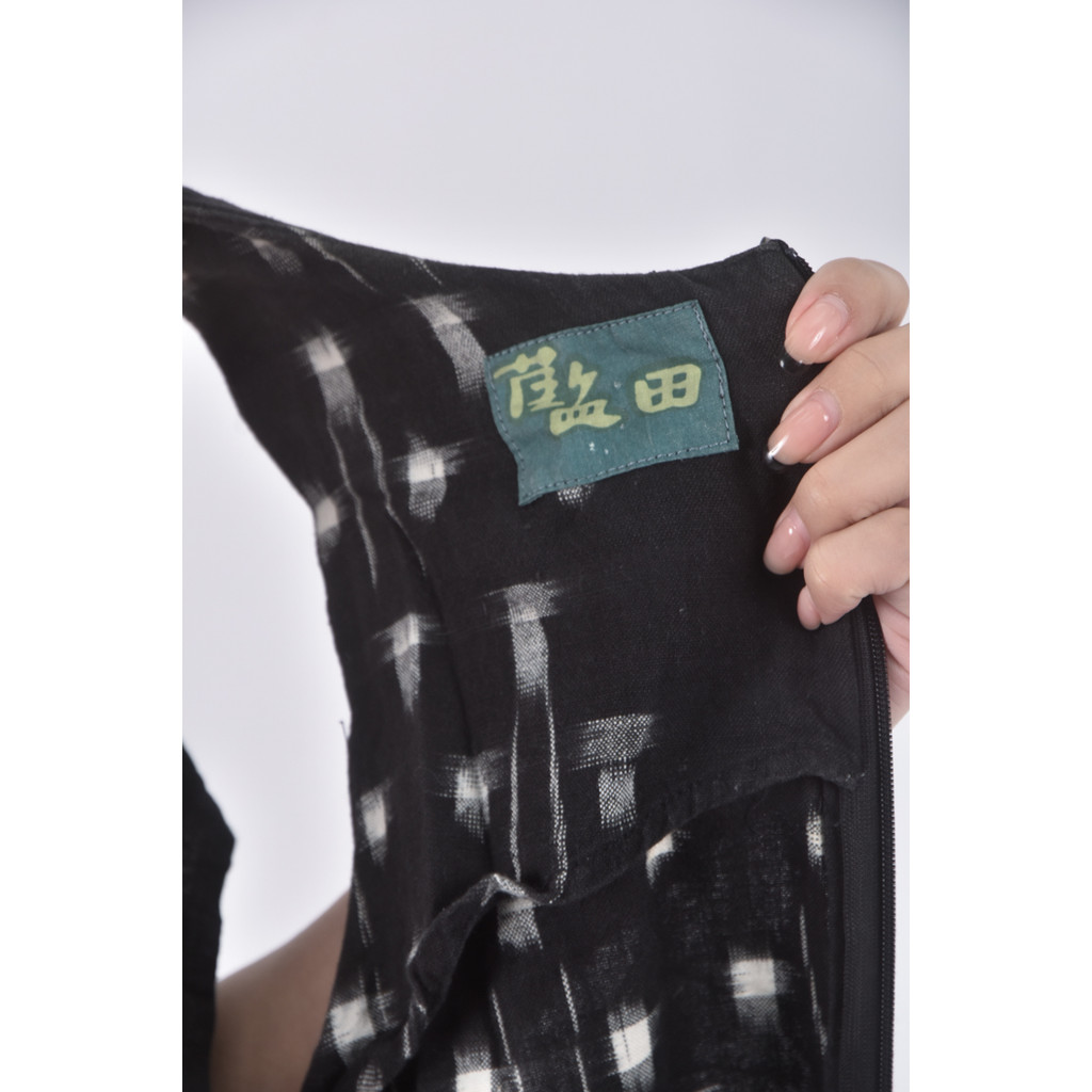 (S) 藍田無袖黑色洋裝二手衣, , large
