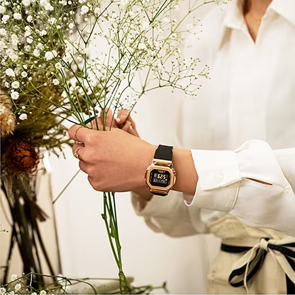 CASIO 卡西歐 G-SHOCK 經典5600系列金屬色手錶-玫瑰金 GM-S5600PG-1, , large