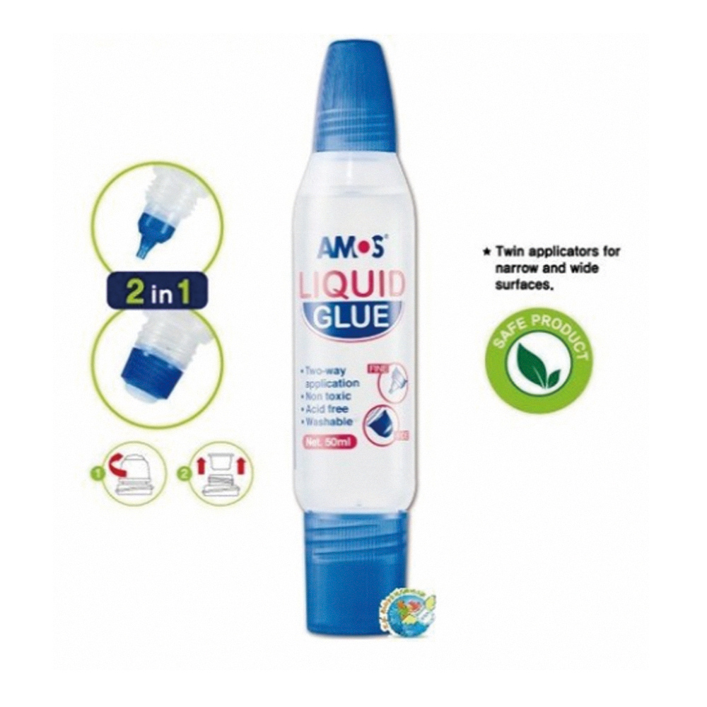 【韓國AMOS】50ml雙頭膠水x12支裝/盒, , large