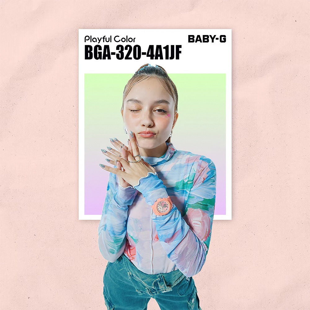 CASIO 卡西歐 BABY-G 冬日漸層女錶 手錶 BGA-320-4A1, , large