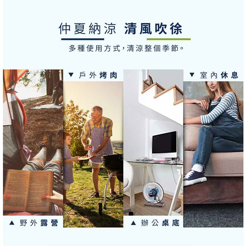 【樂活不露】12吋工業扇 【沙色】  電風扇 靜音風扇 工業扇 360度擺頭 三段風速, , large