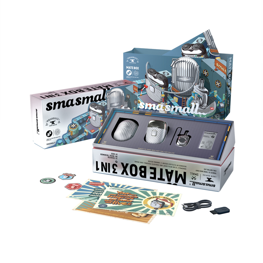 【SMASMALL】S1 Shaver Mate Box 3 in 1, , large