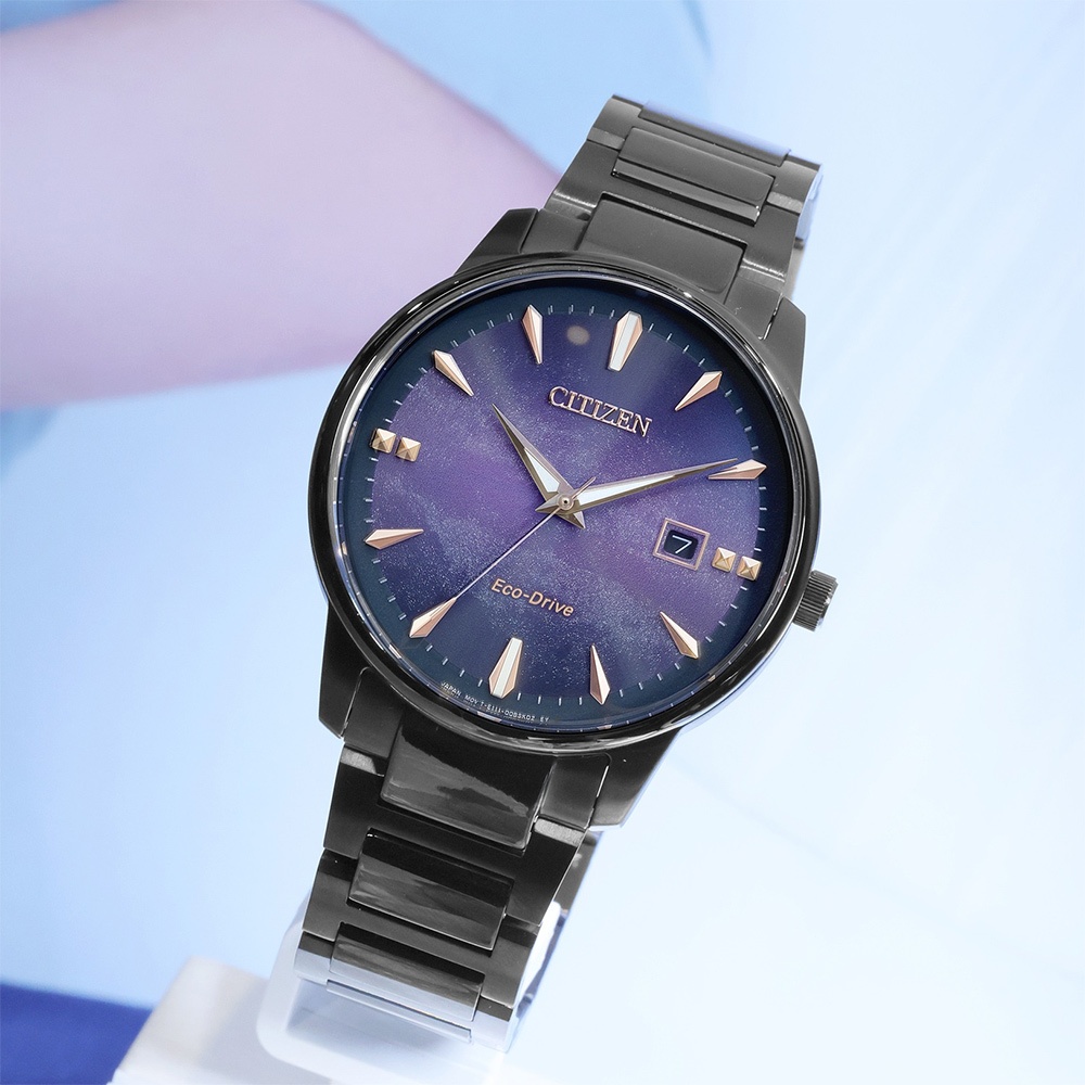 CITIZEN 星辰 Hebe田馥甄配戴款 紫夜星河 光動能都會女性手錶 中性錶 BM7595-89X, , large