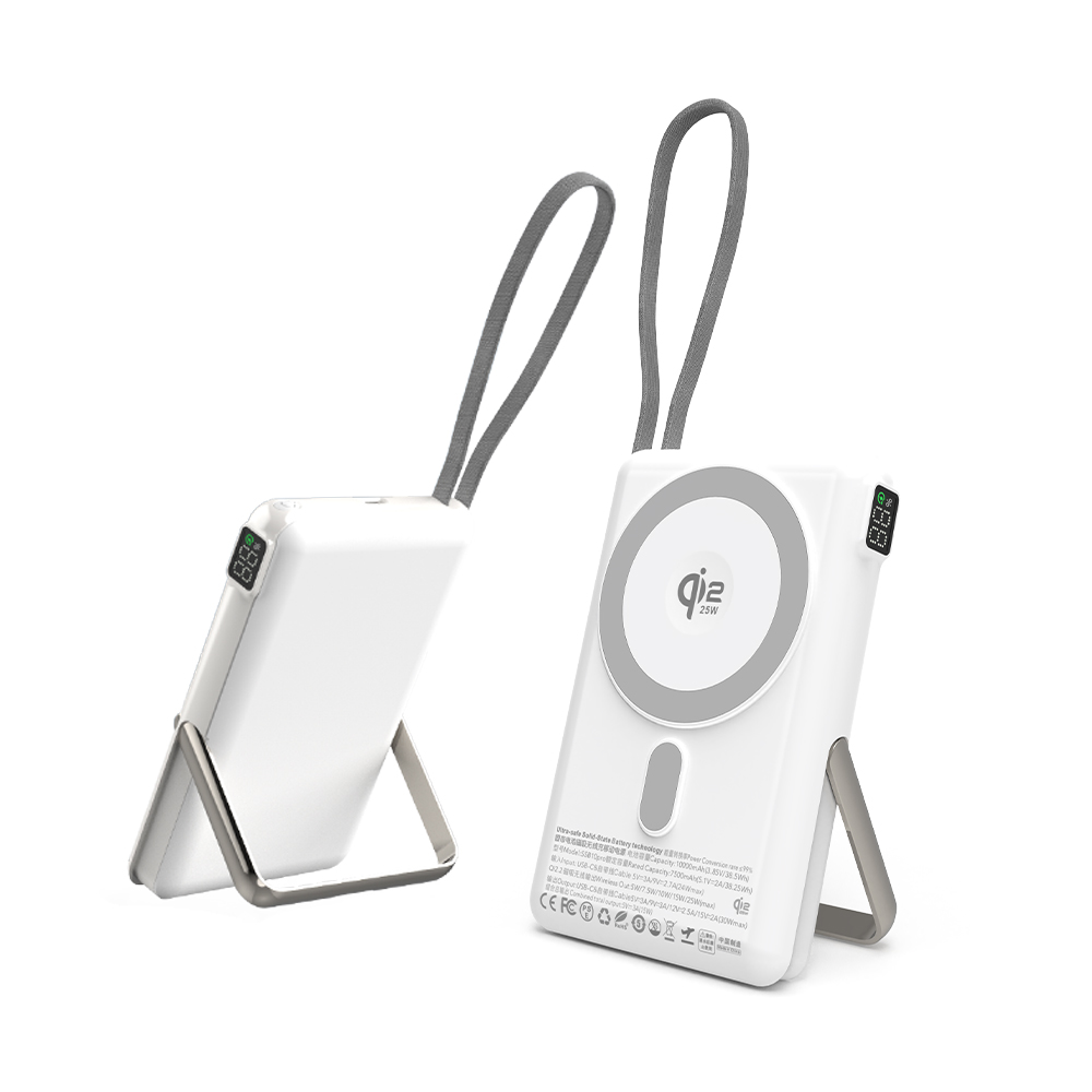 mimax Solid-State Battery Magnetic Wireless Power Bank 10000mAh, , large