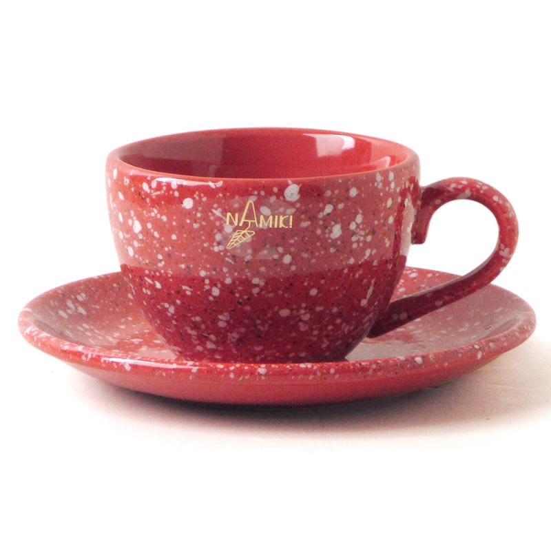 [豐名日本餐具] 咖啡杯組 石目赤茶 / C00CS1-129-7, , large