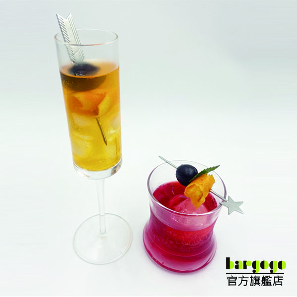 [巴果果]水果叉 調酒裝飾 竹叉 竹籤 叉子 竹串 點心叉 炸物叉 串烤叉 漢堡串 婚禮派對 星型針插PCOB-01-S, , large