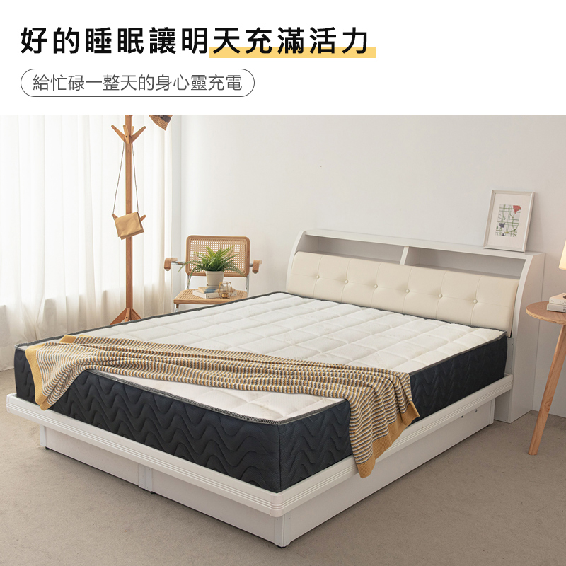 【KIKY】魯夫天絲捲包式獨立筒床墊5尺, , large