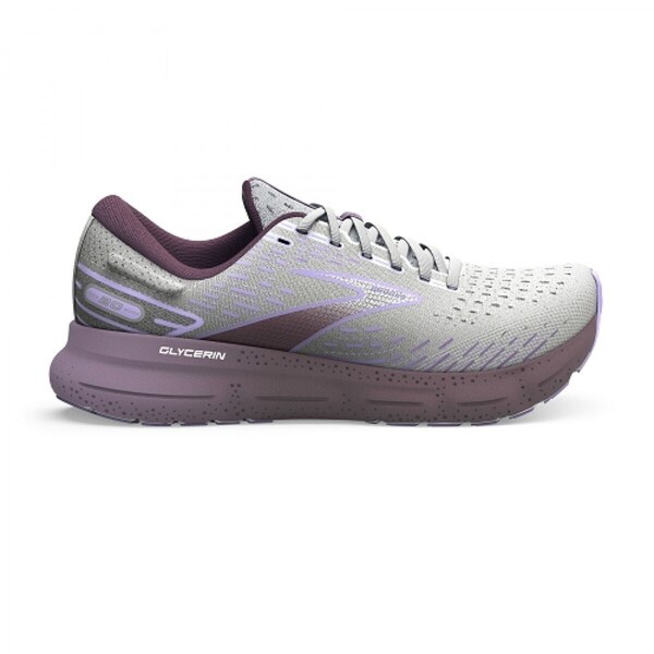 Brooks Glycerin 20 女 慢跑鞋 避震緩衝象限 甘油系列20代 灰白 紫 [1203691B168], , large