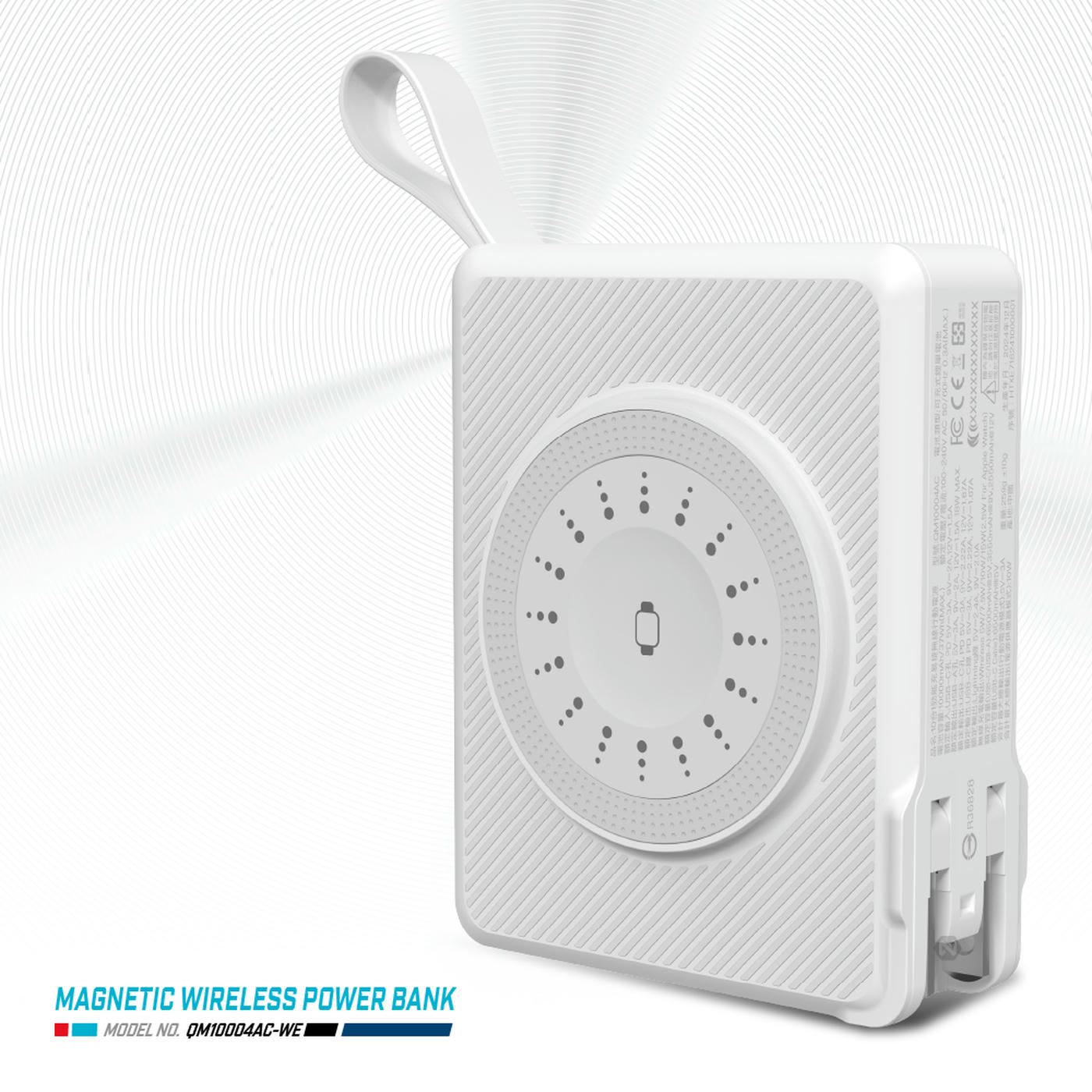 ENERGIZER 10-in-1 Wireless Power Bank 10000mAh QM10004AC White - Official Distributor, , large