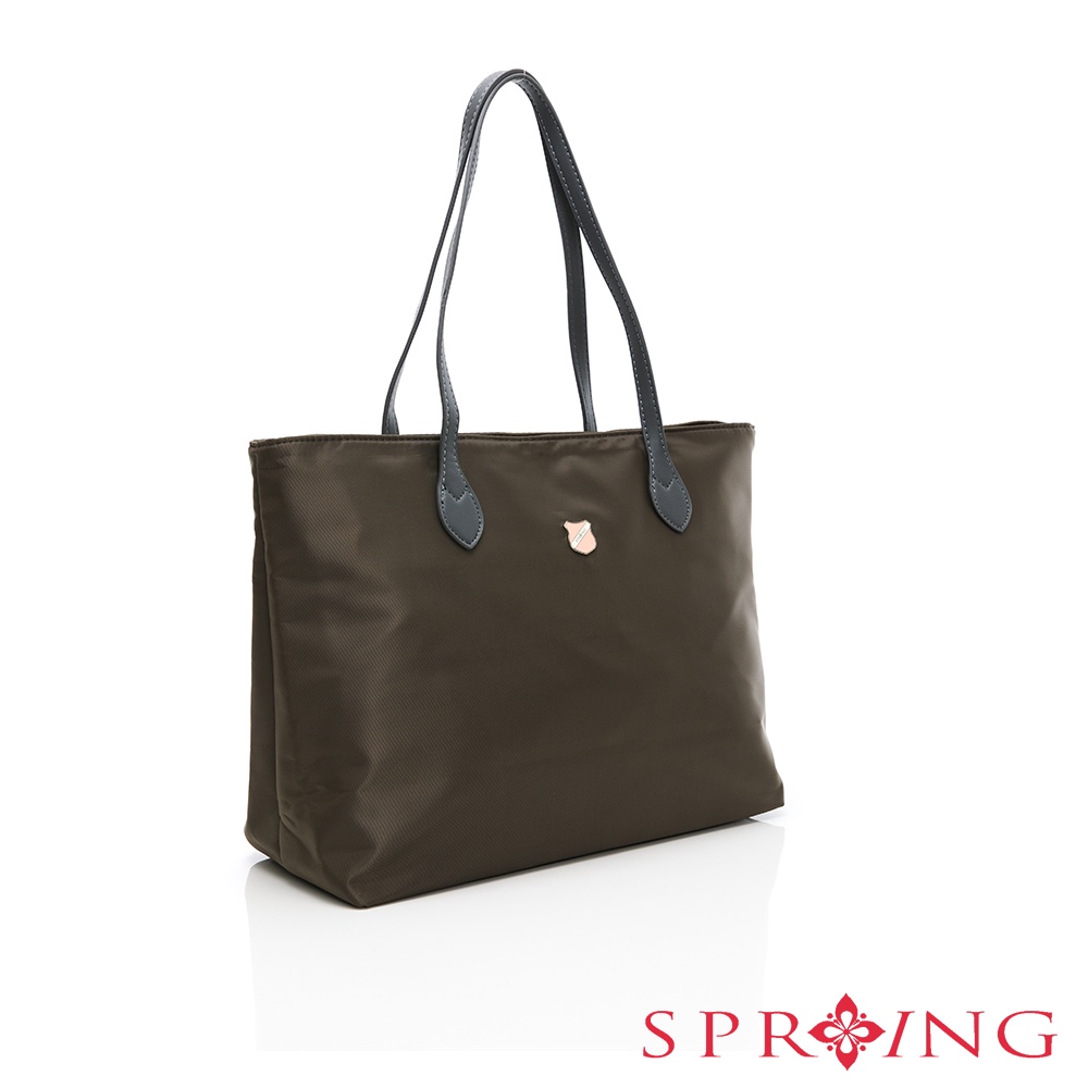 SPRING-質感尼龍托特包大肩背包商務輕便肩背包-多色, , large